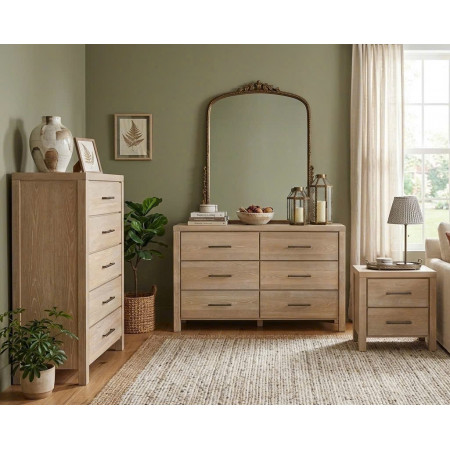 B5822 Collection 01 : Bộ 3 Bàn Trang Trí - Màu Kem Sứ Nung